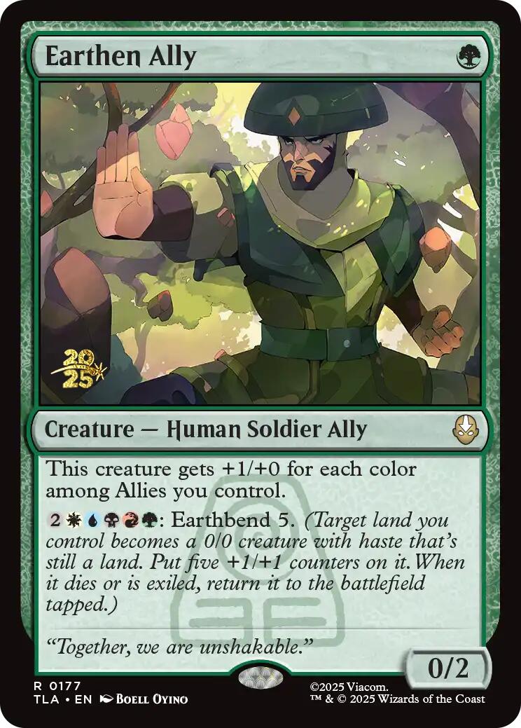 Earthen Ally [Avatar: The Last Airbender Prerelease Cards] | Shuffle n Cut Hobbies & Games