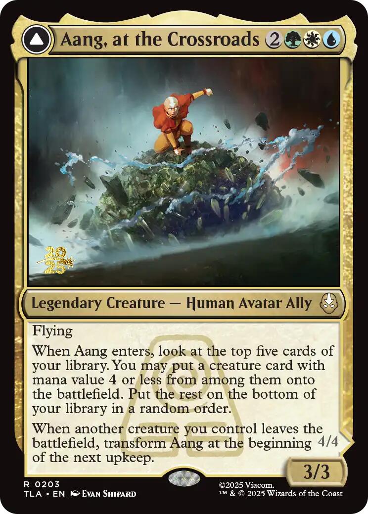 Aang, at the Crossroads [Avatar: The Last Airbender Prerelease Cards] | Shuffle n Cut Hobbies & Games
