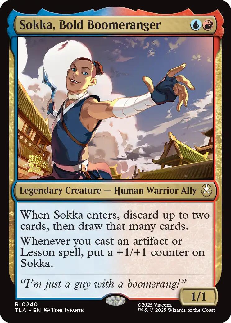 Sokka, Bold Boomeranger [Avatar: The Last Airbender Prerelease Cards] | Shuffle n Cut Hobbies & Games