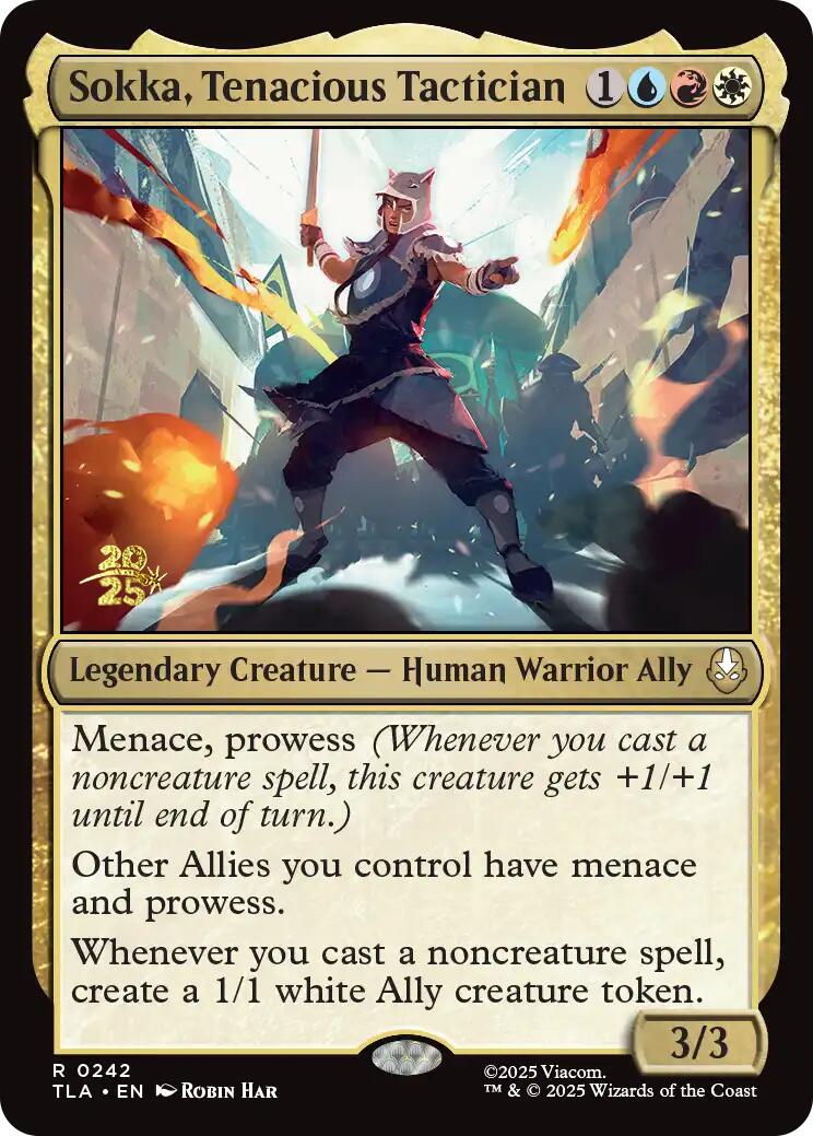 Sokka, Tenacious Tactician [Avatar: The Last Airbender Prerelease Cards] | Shuffle n Cut Hobbies & Games