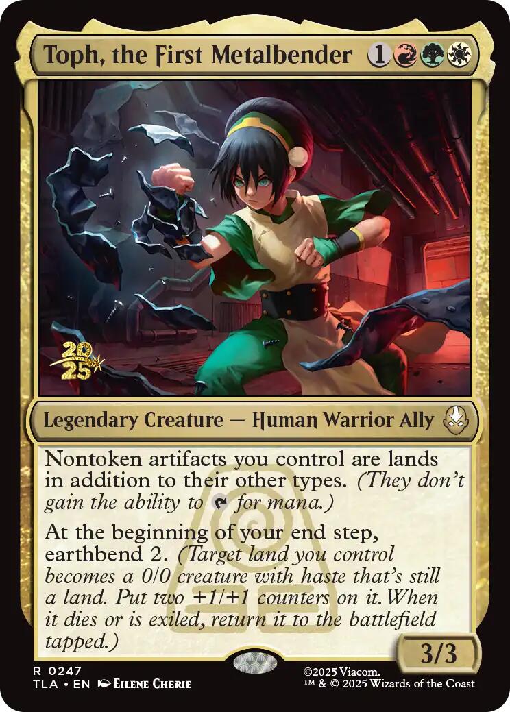Toph, the First Metalbender [Avatar: The Last Airbender Prerelease Cards] | Shuffle n Cut Hobbies & Games