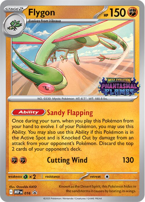 Flygon (016) (Prerelease) [Mega Evolution Promo] | Shuffle n Cut Hobbies & Games
