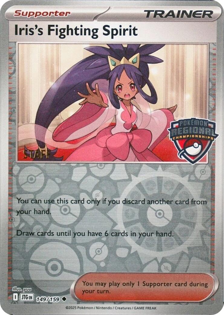Iris's Fighting Spirit (149/159) (Regional Championships) (Staff) [League & Championship Cards] | Shuffle n Cut Hobbies & Games