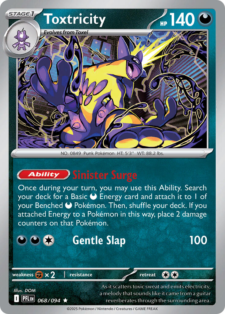 Toxtricity (068/094) (Theme Deck Exclusive) [Mega Evolution: Phantasmal Flames] | Shuffle n Cut Hobbies & Games