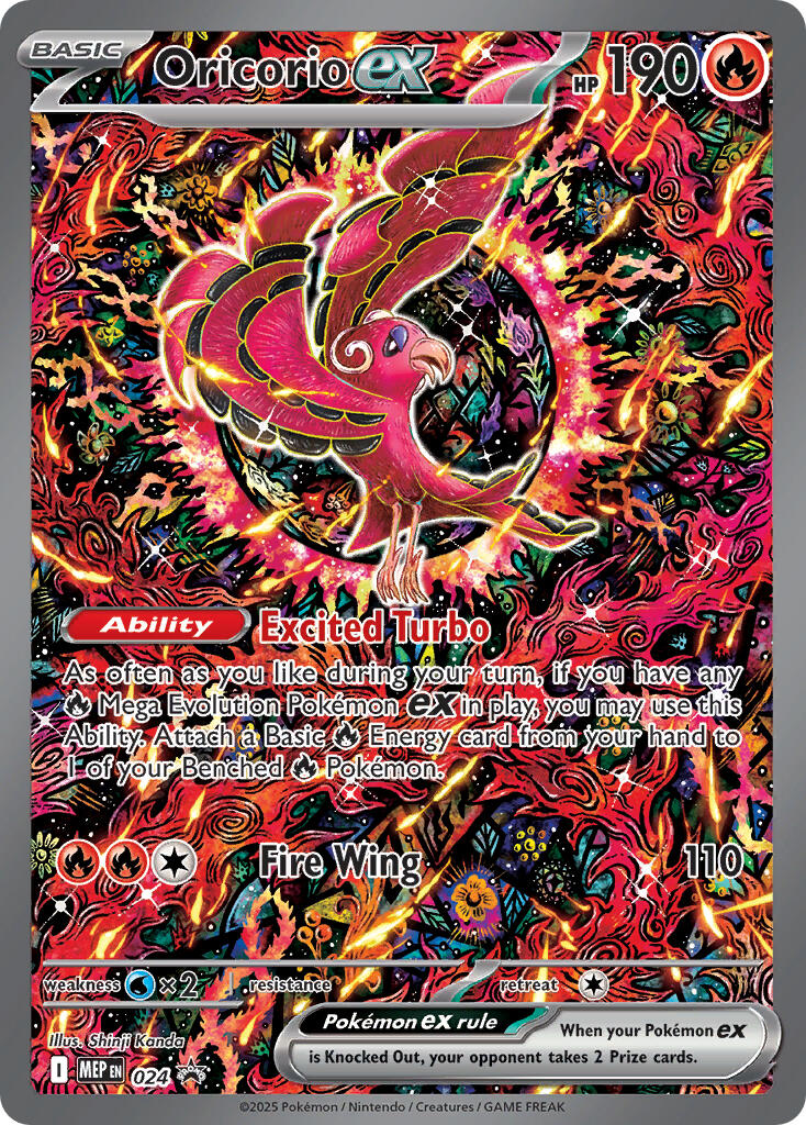 Oricorio ex (024) [Mega Evolution Promo] | Shuffle n Cut Hobbies & Games