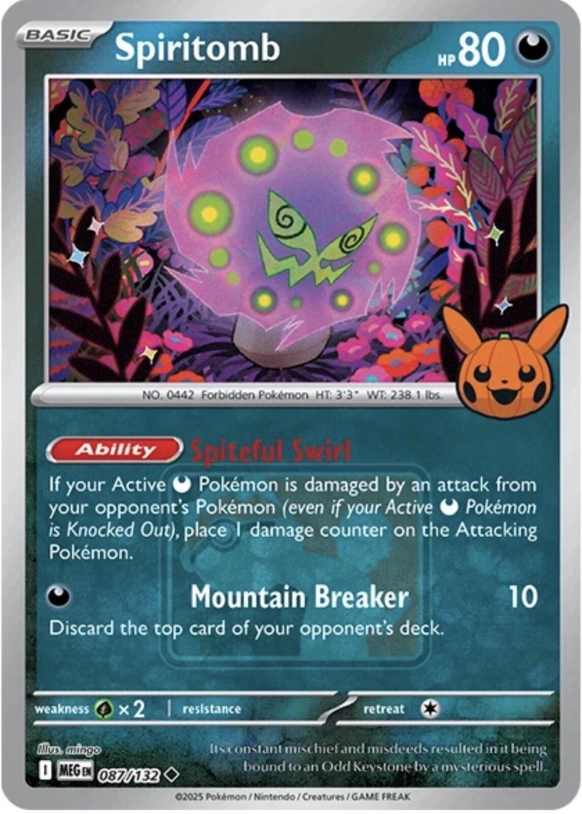 Spiritomb (087/132) (Trick or Trade Stamped) [Miscellaneous Cards] | Shuffle n Cut Hobbies & Games