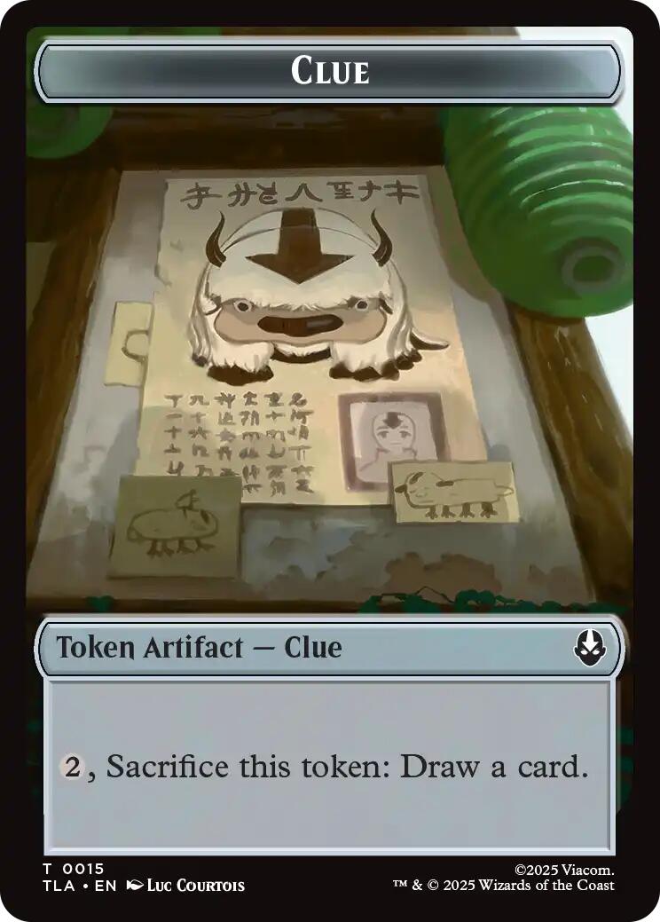 Ally (0004) // Clue (0015) Double-Sided Token [Avatar: The Last Airbender Tokens] | Shuffle n Cut Hobbies & Games