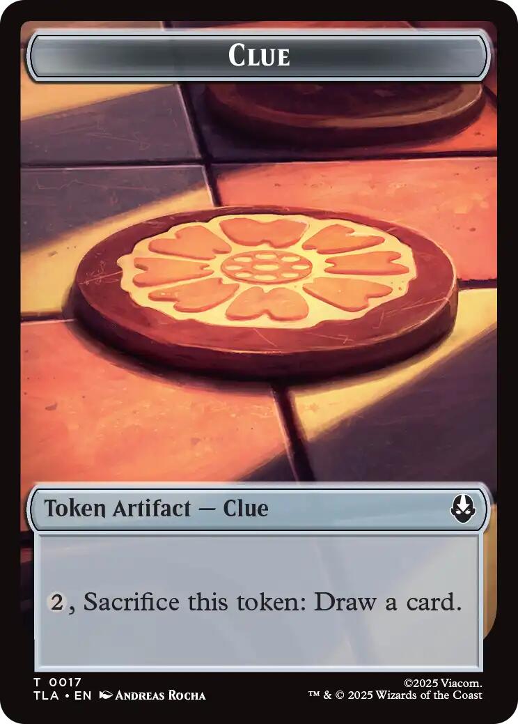 Ally (0006) // Clue (0017) Double-Sided Token [Avatar: The Last Airbender Tokens] | Shuffle n Cut Hobbies & Games