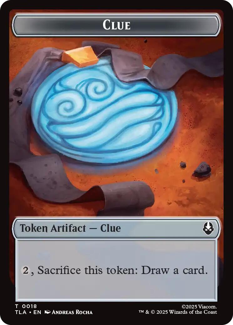 Ally (0007) // Clue (0018) Double-Sided Token [Avatar: The Last Airbender Tokens] | Shuffle n Cut Hobbies & Games