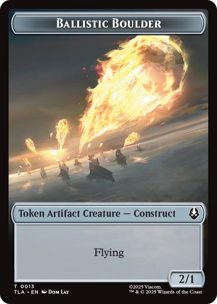 Ballistic Boulder // Soldier (0011) Double-Sided Token [Avatar: The Last Airbender Tokens] | Shuffle n Cut Hobbies & Games