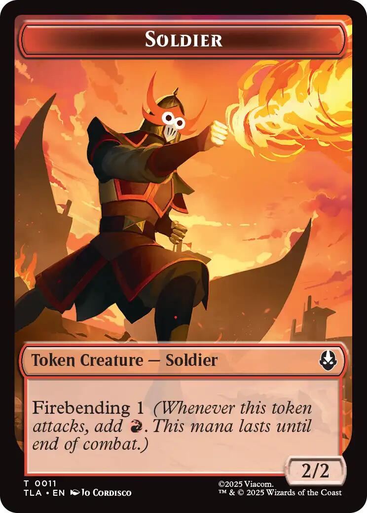 Ballistic Boulder // Soldier (0011) Double-Sided Token [Avatar: The Last Airbender Tokens] | Shuffle n Cut Hobbies & Games