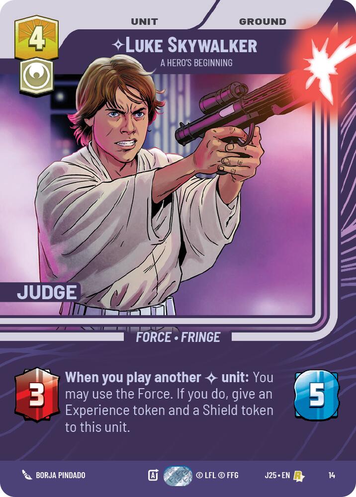 Luke Skywalker - A Hero's Beginning (14) (14) [Judge Promos] | Shuffle n Cut Hobbies & Games