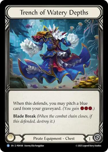Trench of Watery Depths [PEN168] (Compendium of Rathe)  Cold Foil | Shuffle n Cut Hobbies & Games