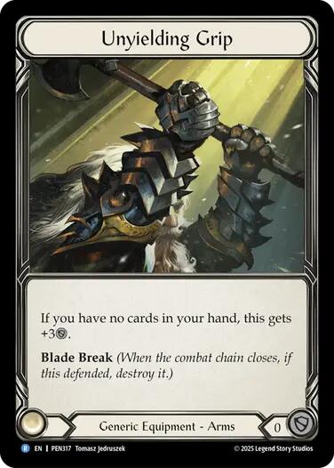 Unyielding Grip [PEN317] (Compendium of Rathe)  Cold Foil | Shuffle n Cut Hobbies & Games