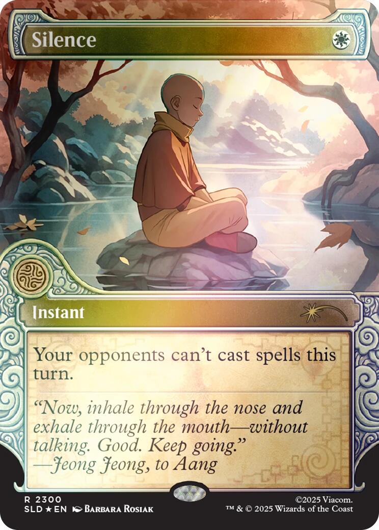 Silence (2300) (Rainbow Foil) [Secret Lair Drop Series] | Shuffle n Cut Hobbies & Games