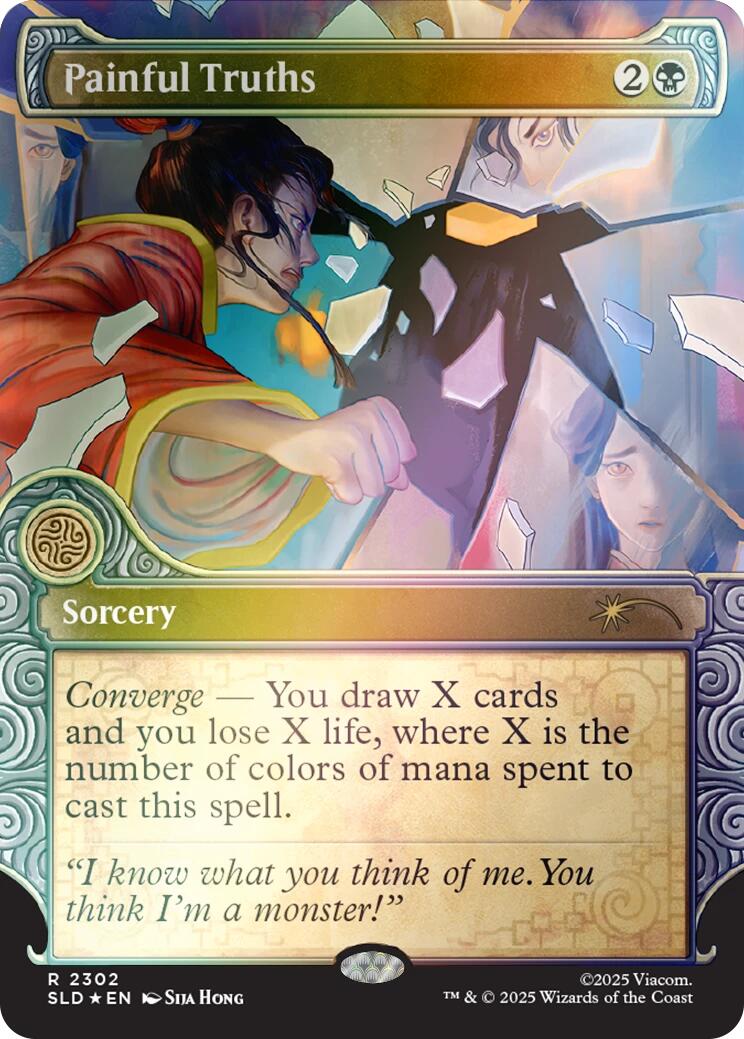 Painful Truths (Rainbow Foil) [Secret Lair Drop Series] | Shuffle n Cut Hobbies & Games
