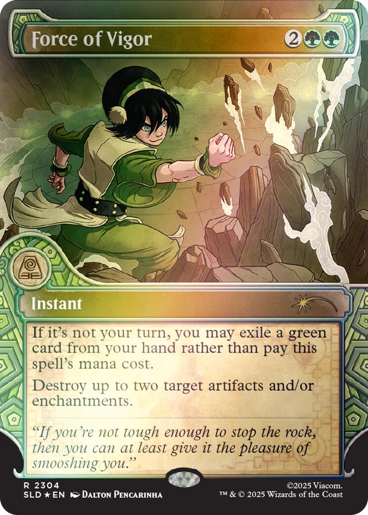 Force of Vigor (Rainbow Foil) [Secret Lair Drop Series] | Shuffle n Cut Hobbies & Games