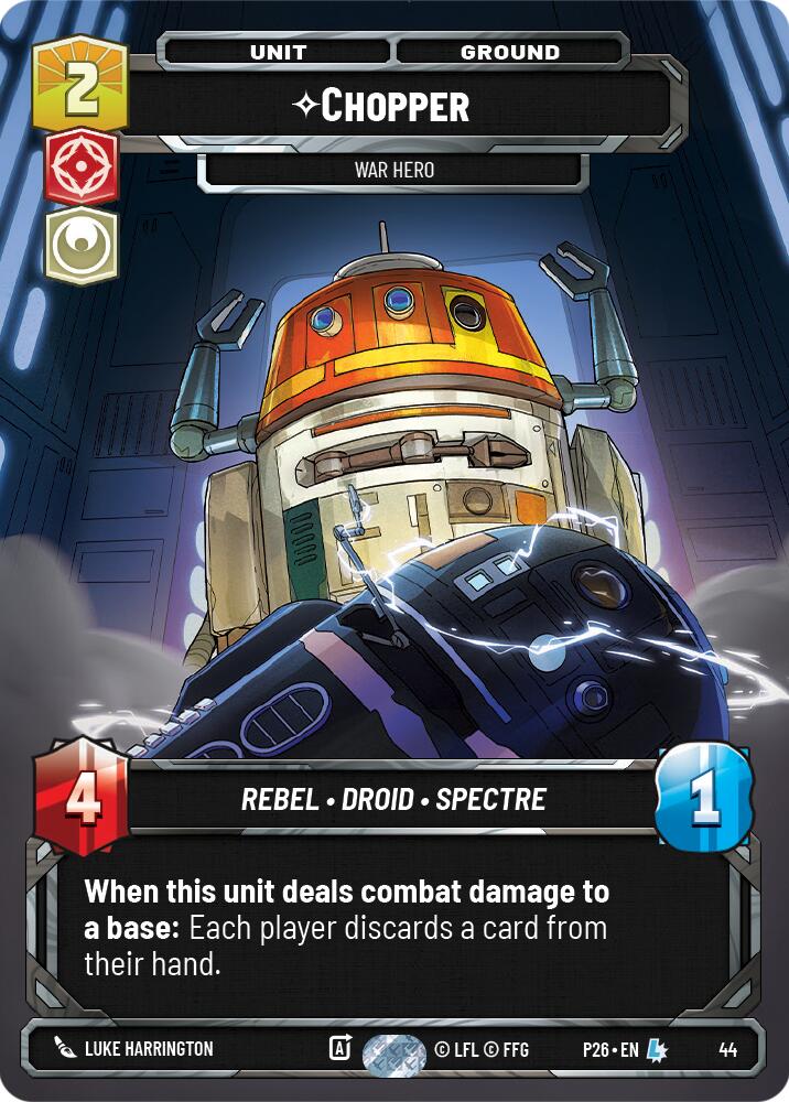 Chopper - War Hero (44) (44) [Sector and Regional Promos: Season 1] | Shuffle n Cut Hobbies & Games