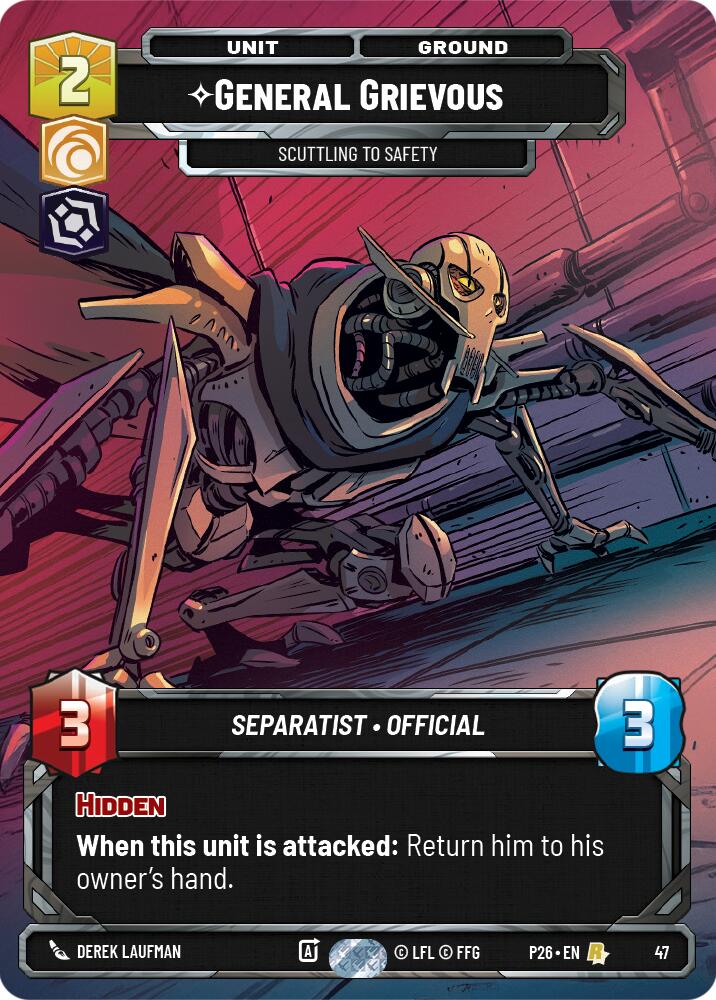 General Grievous - Scuttling to Safety (47) (47) [Sector and Regional Promos: Season 1] | Shuffle n Cut Hobbies & Games