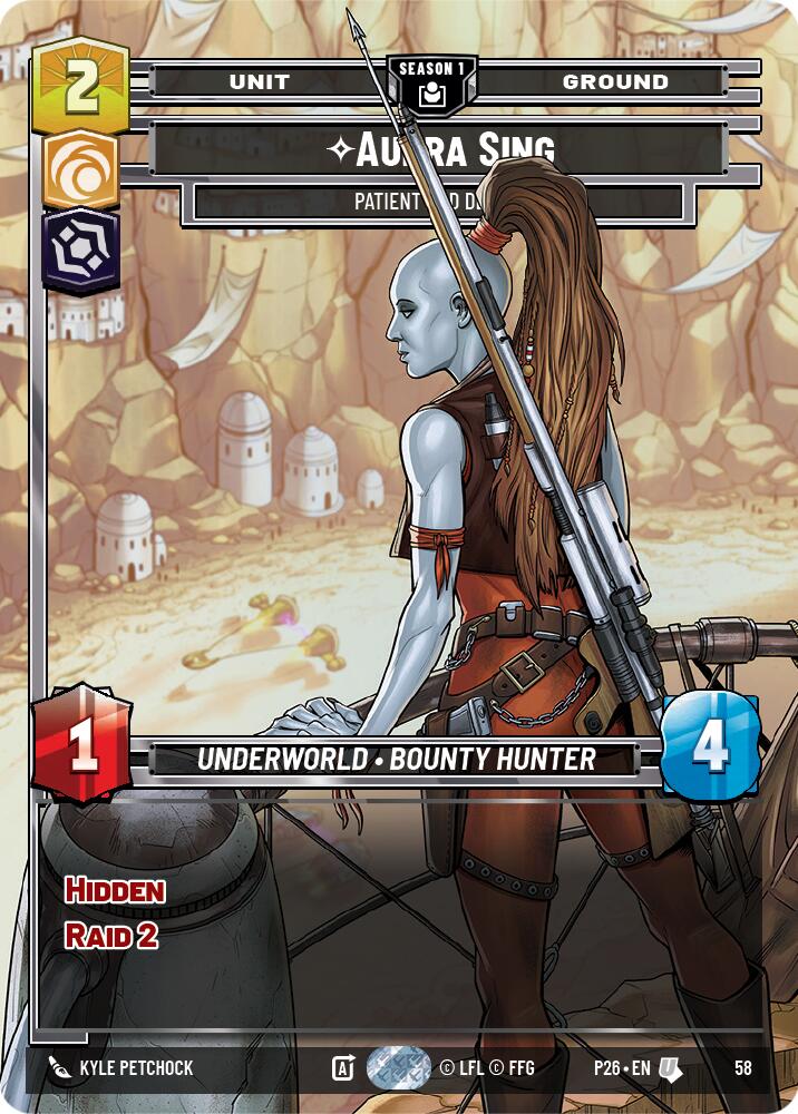 Aurra Sing - Patient and Deadly (58) (58) [Sector and Regional Promos: Season 1] | Shuffle n Cut Hobbies & Games