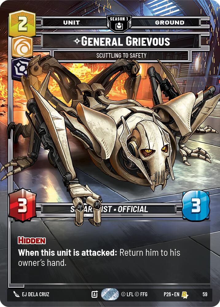 General Grievous - Scuttling to Safety (59) (59) [Sector and Regional Promos: Season 1] | Shuffle n Cut Hobbies & Games