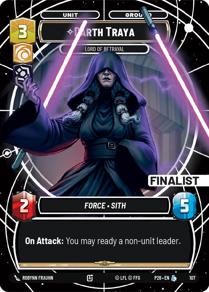 Darth Traya - Lord of Betrayal (Finalist) (107) (107) [Sector and Regional Promos: Season 1] | Shuffle n Cut Hobbies & Games