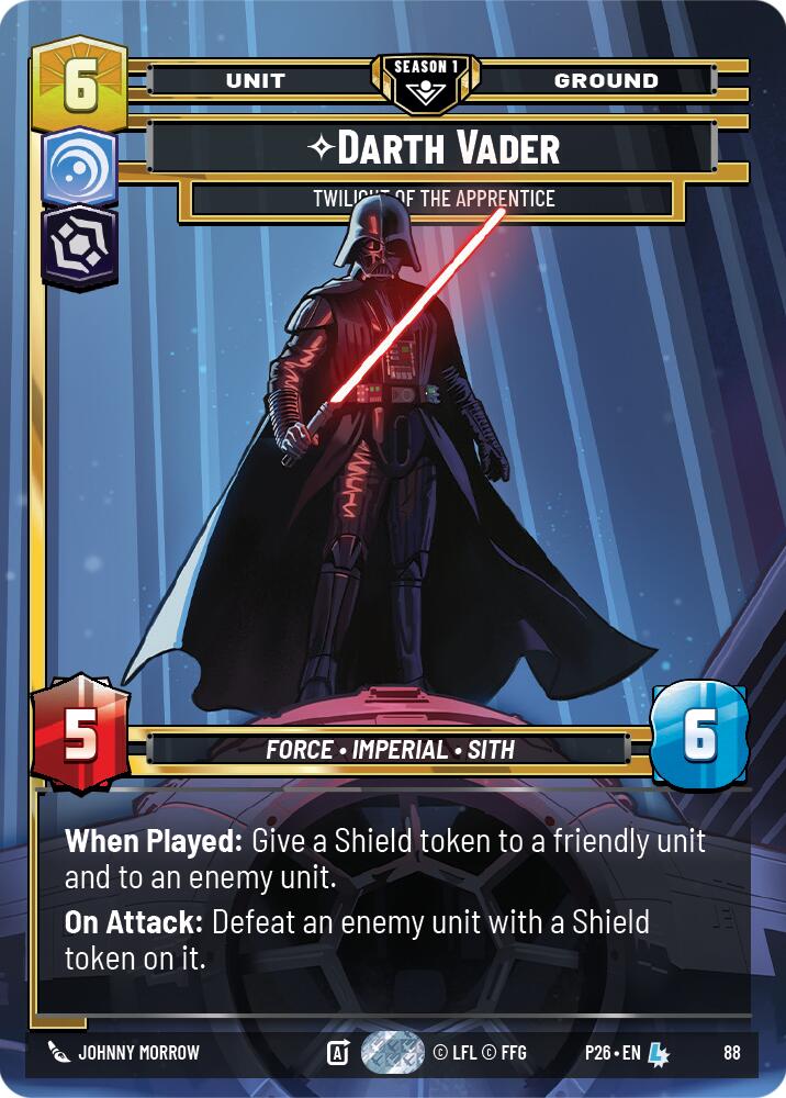 Darth Vader - Twilight of the Apprentice (88) (88) [Sector and Regional Promos: Season 1] | Shuffle n Cut Hobbies & Games