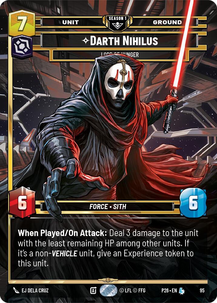 Darth Nihilus - Lord of Hunger (95) (95) [Sector and Regional Promos: Season 1] | Shuffle n Cut Hobbies & Games