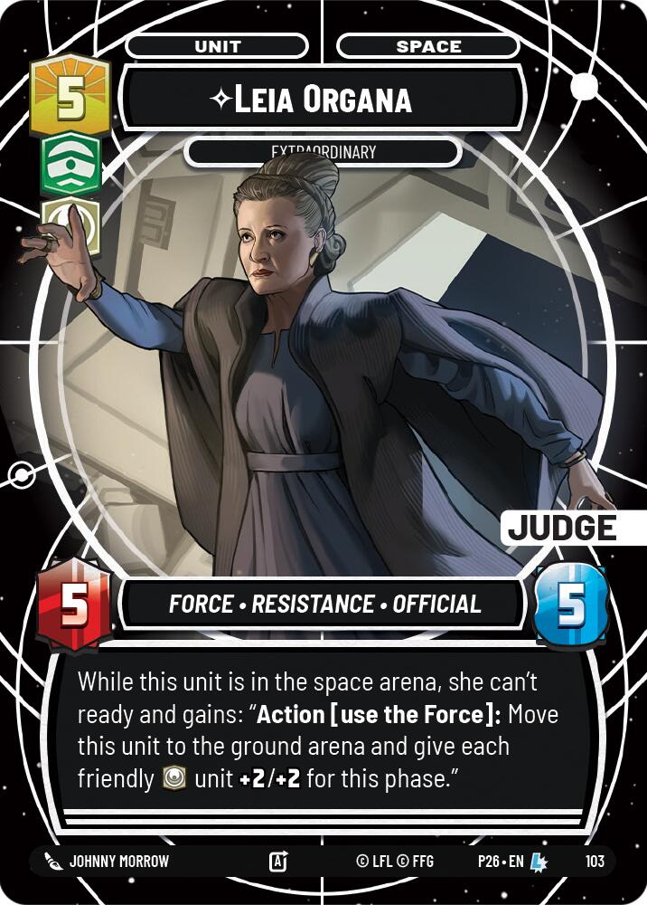 Leia Organa - Extraordinary (103) (103) [Judge Promos] | Shuffle n Cut Hobbies & Games