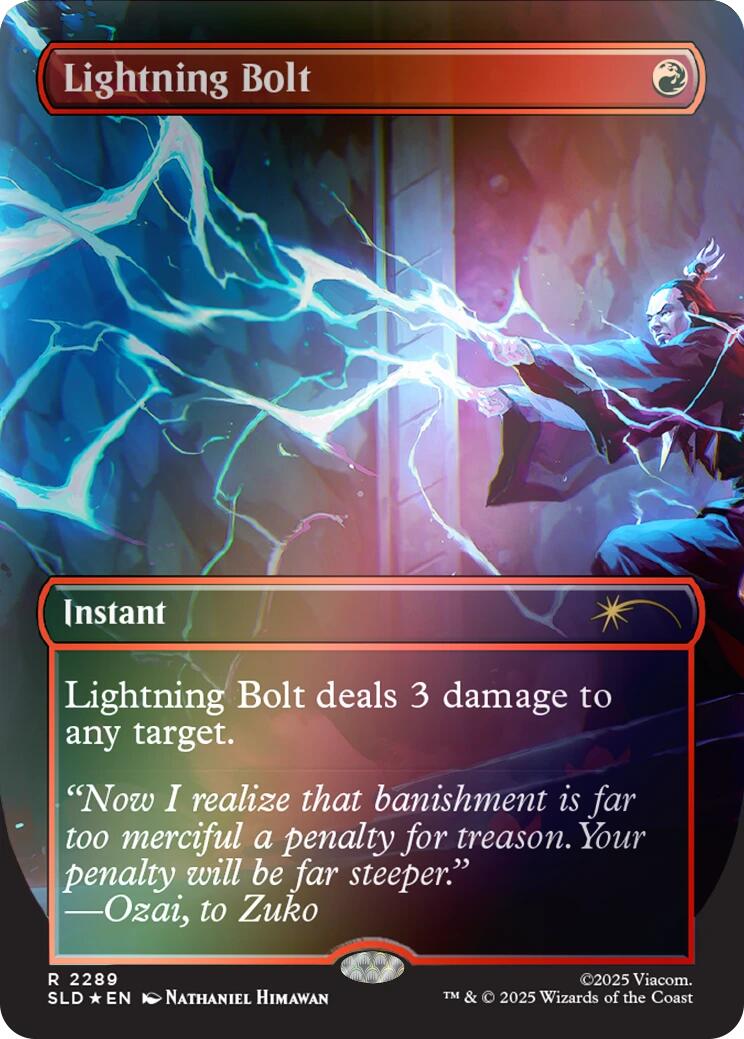 Lightning Bolt (2289) (Rainbow Foil) [Secret Lair Drop Series] | Shuffle n Cut Hobbies & Games