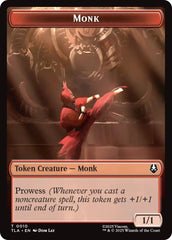 Monk // Clue (0017) Double-Sided Token [Avatar: The Last Airbender Tokens] | Shuffle n Cut Hobbies & Games