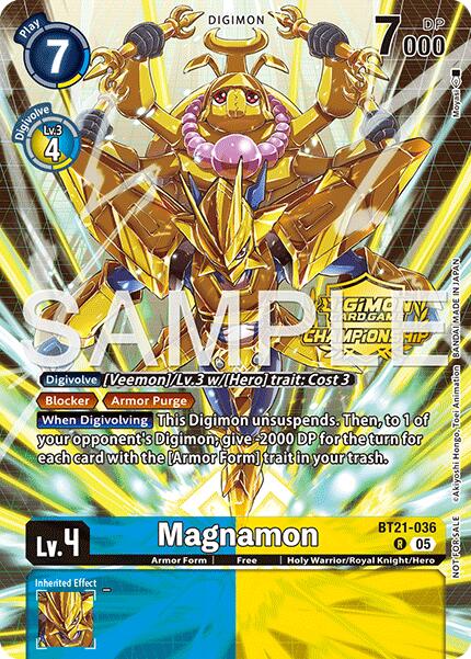 Magnamon [BT21-036] (Championship 25-26 Season 2 Tamers Pack) [World Convergence] | Shuffle n Cut Hobbies & Games