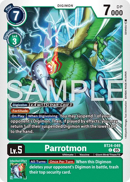 Parrotmon [BT24-049] [Time Stranger] | Shuffle n Cut Hobbies & Games