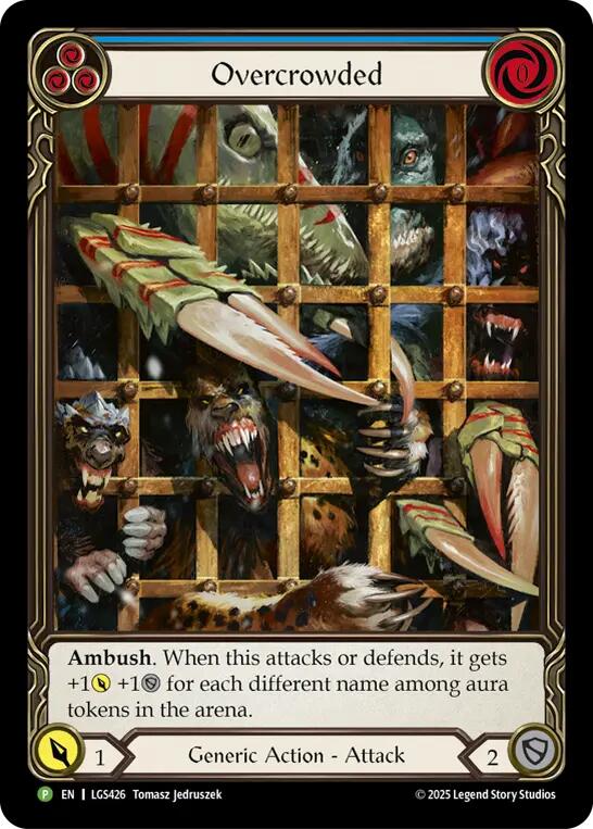 Overcrowded [LGS426] (Promo)  Cold Foil | Shuffle n Cut Hobbies & Games