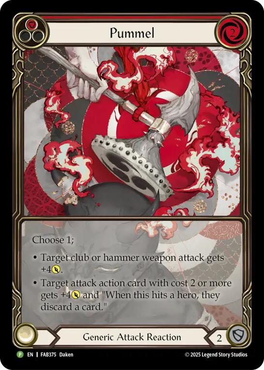 Pummel [FAB375] (Promo)  Rainbow Foil | Shuffle n Cut Hobbies & Games