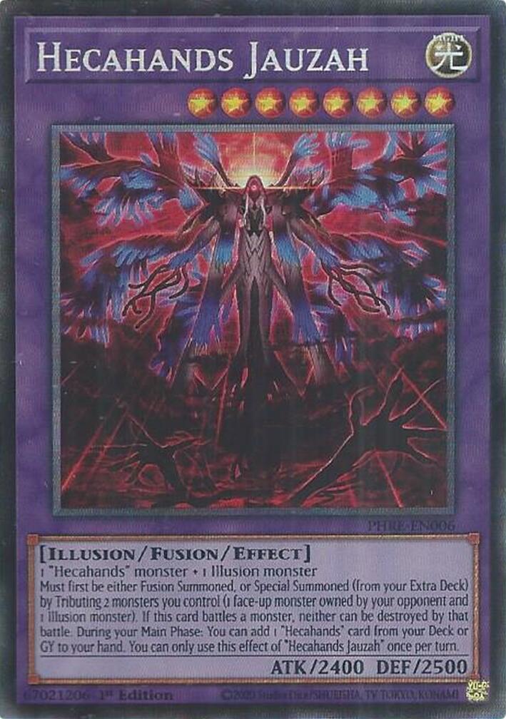 Hecahands Jauzah (CR) [PHRE-EN006] Collector's Rare | Shuffle n Cut Hobbies & Games