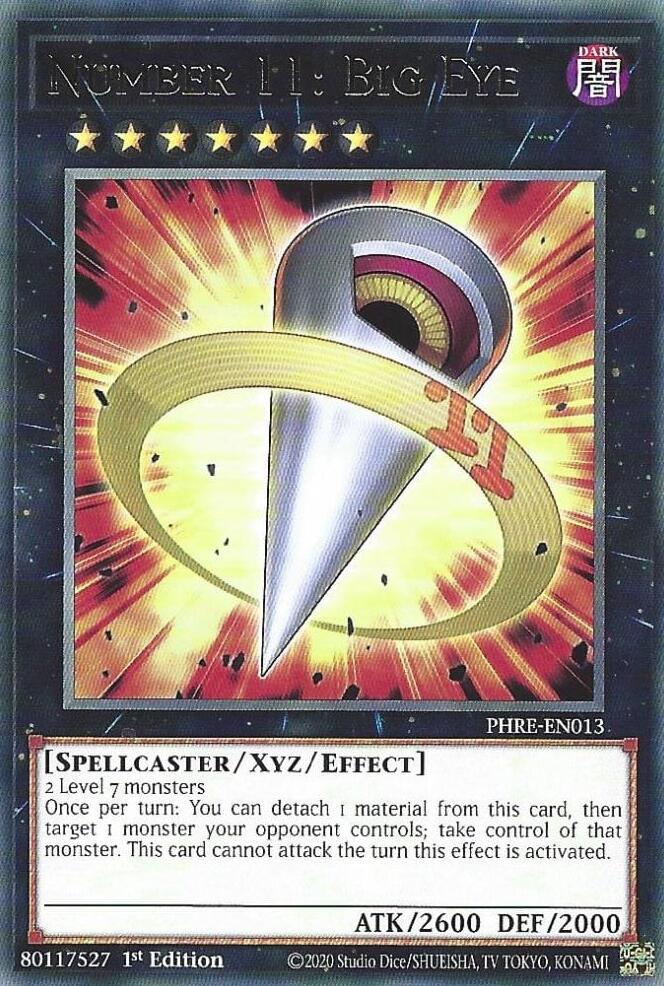 Number 11: Big Eye [PHRE-EN013] Rare | Shuffle n Cut Hobbies & Games