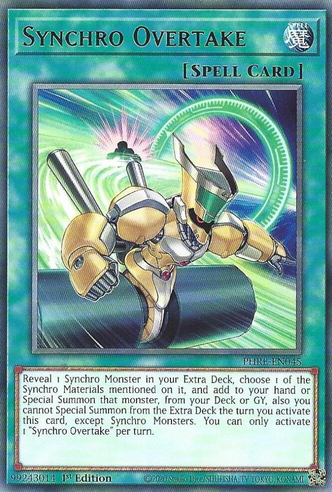 Synchro Overtake [PHRE-EN045] Rare | Shuffle n Cut Hobbies & Games