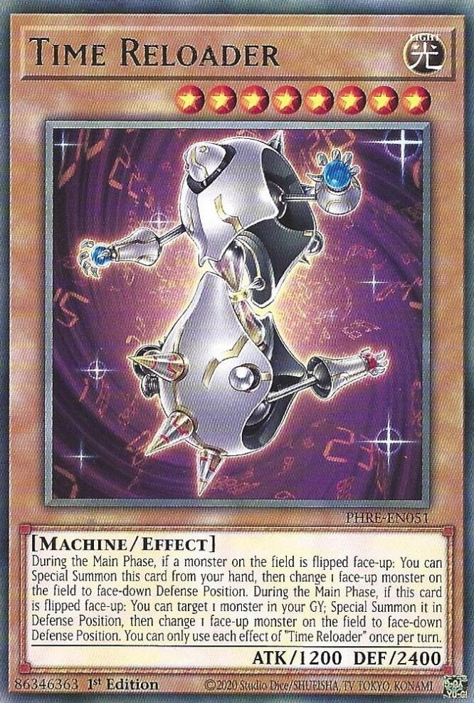 Time Reloader [PHRE-EN051] Rare | Shuffle n Cut Hobbies & Games