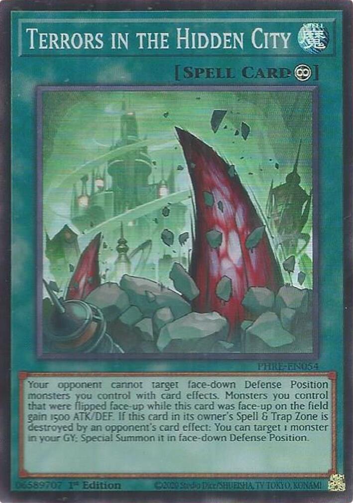 Terrors in the Hidden City (Super Rare) [PHRE-EN054] Super Rare | Shuffle n Cut Hobbies & Games