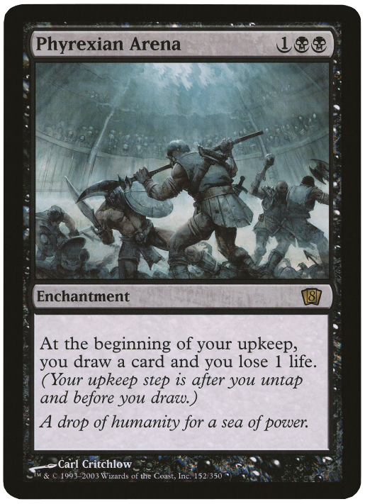 Phyrexian Arena (Oversized) [Eighth Edition Box Topper] | Shuffle n Cut Hobbies & Games