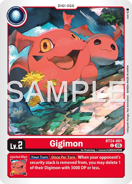 Gigimon [BT24-001] [Time Stranger] | Shuffle n Cut Hobbies & Games