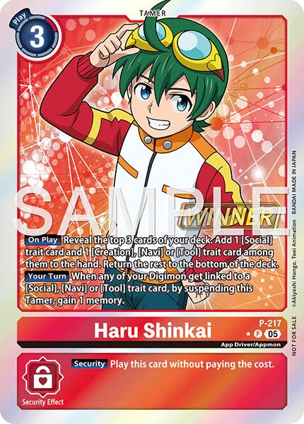 Haru Shinkai [P-217] (Official Store Tournament 2026 Vol. 1 Winner) [Promotional Cards] | Shuffle n Cut Hobbies & Games