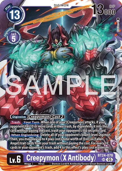 Creepymon [BT24-078] (X Antibody) [Time Stranger] | Shuffle n Cut Hobbies & Games
