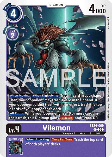 Vilemon [BT24-069] [Time Stranger] | Shuffle n Cut Hobbies & Games