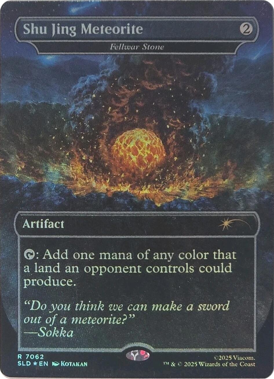 Shu Jing Meteorite - Fellwar Stone (Rainbow Foil) [Secret Lair Drop Series] | Shuffle n Cut Hobbies & Games
