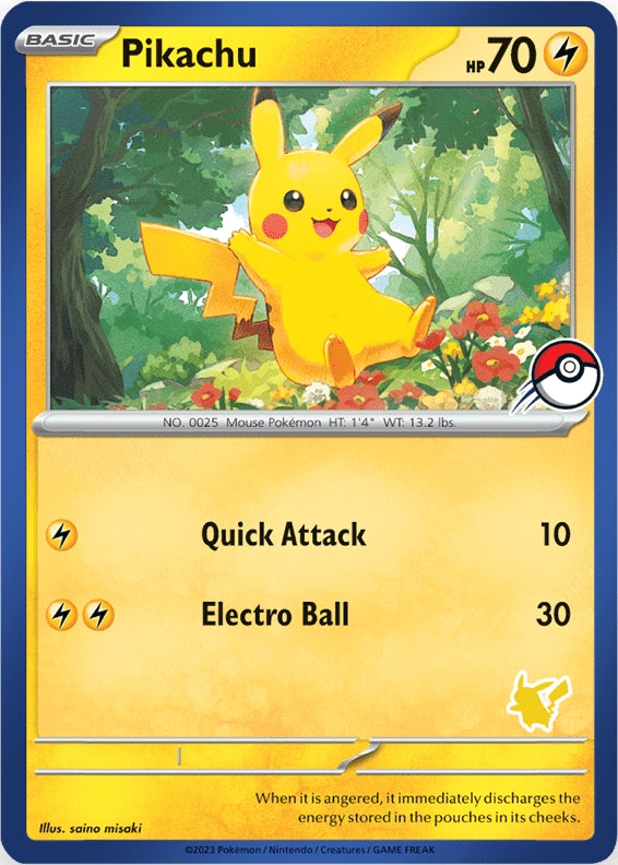 Pikachu (Blue Border) [My First Battle] | Shuffle n Cut Hobbies & Games