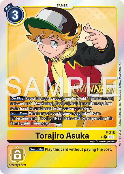 Torajiro Asuka [P-218] (Official Store Tournament 2026 Vol. 1 Winner) [Promotional Cards] | Shuffle n Cut Hobbies & Games