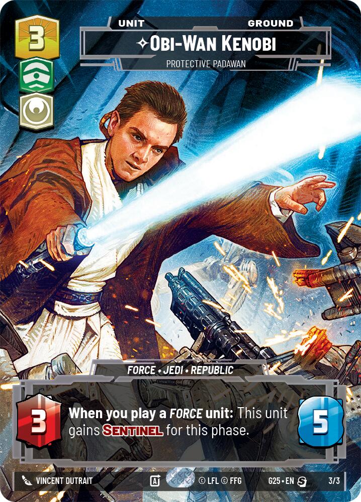 Obi-Wan Kenobi - Protective Padawan (3/3) (3/3) [2025 Convention Exclusive] | Shuffle n Cut Hobbies & Games