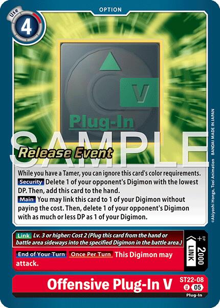 Offensive Plug-In V [ST22-08] [Starter Deck: Amethyst Mandala Advanced Deck Set Release Event Cards] | Shuffle n Cut Hobbies & Games